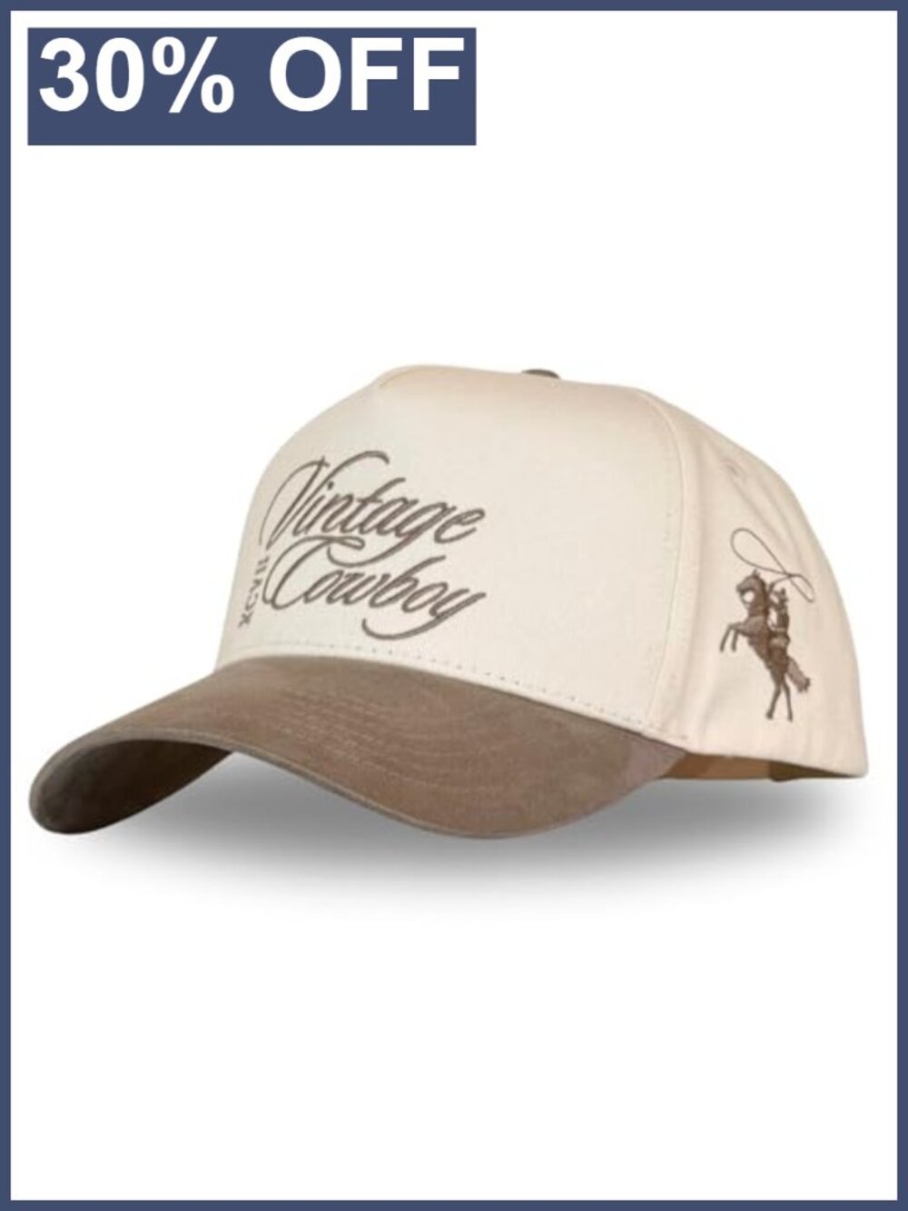 Western Trucker Hat Snapback Cotton Embroidered Baseball Cap
